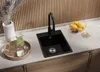 PRIMAGRAN Spülbecken Schwarz 38x50cm, Granitspüle 1 Becken Produktbild-Vorschau 2