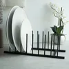 Organizer per piatti e coperchi in metallo nero, stile Anteprima dell’immagine prodotto 9