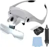 LED-Brille mit Lupe und 5 austauschbaren Dioptrien, ideal Produktbild-Vorschau 1
