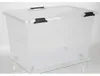 14x Scharnierbox 52L 60x40x35cm Transparent Deckel Produktbild-Vorschau 4