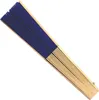 Fächer - Wedel - faltbarer Fächer - Handfächer - blau Produktbild-Vorschau 2