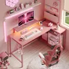 Bestier Gaming-Eckschreibtisch L-Form 132 cm – mit LED, Produktbild-Vorschau 4