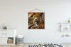 MuchoWow® Textilposter Leopard - Tiere - Wild 120x120 cm Produktbild-Vorschau 2