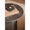 Naxos Couchtisch Beistelltisch Ø50cm Marmor braun. Produktbild-Vorschau 5