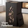 CASABEL Pellet- & Houtkorrelbak met Wielen, Cap. 45kg, Productafbeelding-voorbeeld 3