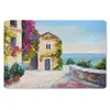 MuchoWow® Mauspad Mousepad Malerei - Haus - Ölfarbe - Dorf Produktbild-Vorschau 1