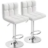 Barhocker 2er Set Höhenverstellbar Kunstleder mit Lehne Produktbild-Vorschau 1
