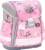 A pink school backpack with ballet-themed decorations. Produktbild-Vorschau
