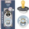 BIBS Colour Glow Schnuller 2er-Pack, BPA-frei. Leuchtet im Produktbild-Vorschau 1