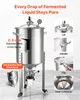 SucceBuy Cuve de fermentation conique en inox 60 L pour le Voir les images du produit 4