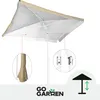 Duży parasol ogrodowy plażowy kwadrat łamany 160 x 160 cm Podgląd zdjęcia produktu 3
