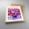 Gerahmtes Poster - Rahmen in heller Eiche - Pastos Blumen Produktbild-Vorschau 3