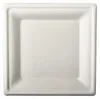 Papstar 84586, Teller, Quadratisch, Zuckerrohr, Weiß, Produktbild-Vorschau 8