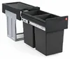 Hailo Tandem 3666741 Abfallsammler 2x15 L Vollauszug Produktbild-Vorschau 1