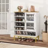 COSTWAY 5-poziomowa szafka na buty z siatkowymi drzwiami, Podgląd zdjęcia produktu 2