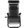 A black zero gravity chair is shown from a top-down view against a white background. Anteprima dell’immagine prodotto