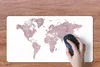 MuchoWow® Mauspad Mousepad Weltkarte - Rosa - Marmor 60x30 Produktbild-Vorschau 3