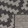 Outdoor Teppich wetterfest Boho Skandi Motiv Rauten robust Produktbild-Vorschau 5