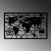 Wallity, World Map 7-L, Dekoratives Wandaccessoire aus Produktbild-Vorschau 4