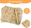 100 Blätter Backpapier Zeitungsoptik, Backpapier Zuschnitte Produktbild-Vorschau 2