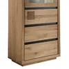 Highboard 65 cm breit in Eiche massiv geölt WINCHESTER-69 Produktbild-Vorschau 4
