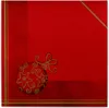 Sovie HOME Weihnachtsserviette Tiffany in Rot aus Linclass® Produktbild-Vorschau 3