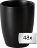Kaffeebecher - Schwarz matt - Steingut - 48er Set Produktbild-Vorschau 1