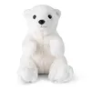 A plush polar bear toy sitting on a white background. Produktbild-Vorschau