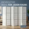 Homestyle4u Paravent Raumteiler 6 teilig Holz Grau Shoji Produktbild-Vorschau 14