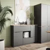 Kredenc Vicco Betti Anthracite/Sonoma 120 x 83.6 cm 2x Náhled obrázku produktu 4