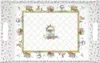 Serviertablett SPRING BLOOM Hasen und Blumen mit Griffen Produktbild-Vorschau 1