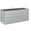 vidaXL Vyvýšený zahradní záhon 100x40x45 cm Pozinkovaná Náhled obrázku produktu 8