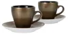 CreaTable, 25849, Golden Days Schwarz, Espressoset 4-tlg, Produktbild-Vorschau 1