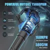 Akku Laubbläser,Elektrischer Laubbläser mit 2×4.0Ah Akkus Produktbild-Vorschau 5