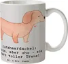 Mr. & Mrs. Panda Becher Kurzhaardackel Herz - Grau Pastell Produktbild-Vorschau 1