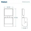 Theben 1020800 theLeda S8-100 WH reflektor LED I Podgląd zdjęcia produktu 6