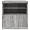 The Living Store Sideboard mit LED-Leuchten Grau Sonoma Produktbild-Vorschau 7