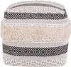 BELIANI Pouf Hellbeige Baumwolle 45 x 45 cm mit EPS-Perlen Produktbild-Vorschau 4