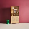 sweeek - Regal Bücherregal Holzdekor und Rattan-Geflecht 4 Produktbild-Vorschau 2