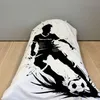 Bettwäsche Fußball Spieler Schwarz Weiß 135 x 200 cm, 100 % Produktbild-Vorschau 3