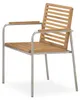 home24 Stapelstuhl - 2er-Set - Teak Massiv / Edelstahl - Produktbild-Vorschau 5