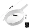 KADAX setaccio a tenuta Fi 250mm bianco Anteprima dell’immagine prodotto 2