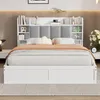 Doppelbett, Offenes Regal, Drei Schubladen mit Rollen, Produktbild-Vorschau 3