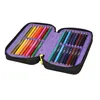 An open pencil case filled with colored pencils. Podgląd zdjęcia produktu