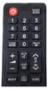A close-up view of a black remote control with various buttons. Náhled obrázku produktu