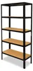 shelfplaza BLACK 180x80x30 cm ťažký regál v čierna s 5 Náhľad obrázku produktu 6