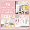 Łóżko loftowe Dreamlike LED z szafą i szufladami, drewno Podgląd zdjęcia produktu 7