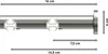 Interdeco Innenlaufstange / Gardinenstange mit Innenlauf Produktbild-Vorschau 2