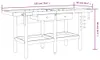 vidaXL Pracovní stůl se zásuvkami a svěráky 192x62x83 cm Náhled obrázku produktu 7