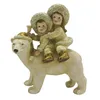 Clayre & Eef Figur Kinder 13x7x15 cm Beige Goldfarbig Produktbild-Vorschau 1